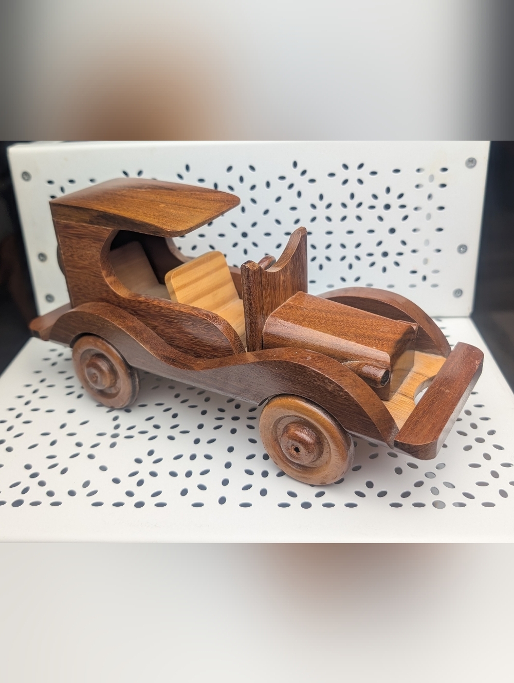 Vintage Wooden Classic Car - Brown